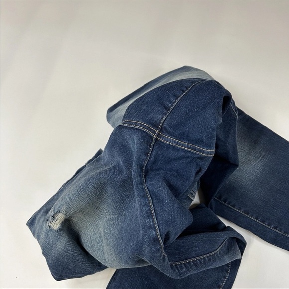 Torrid Women’s Jeans Plus Size 18 Boyfriend Dark Wash Distressing #2512 - Picture 8 of 16